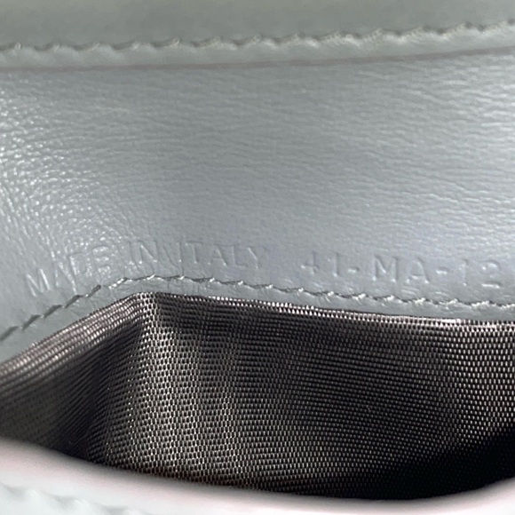 Auth CHRISTIAN DIOR Lady Dior Gray Trifold wallet  with Dior Charm - Picture 7 of 7